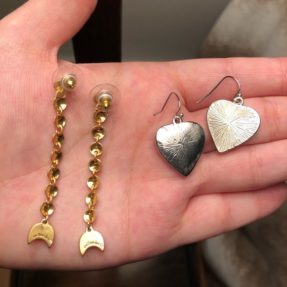 14 pair Lot STATEMENT fashion dangle/stud earrings - Picture 14 of 16